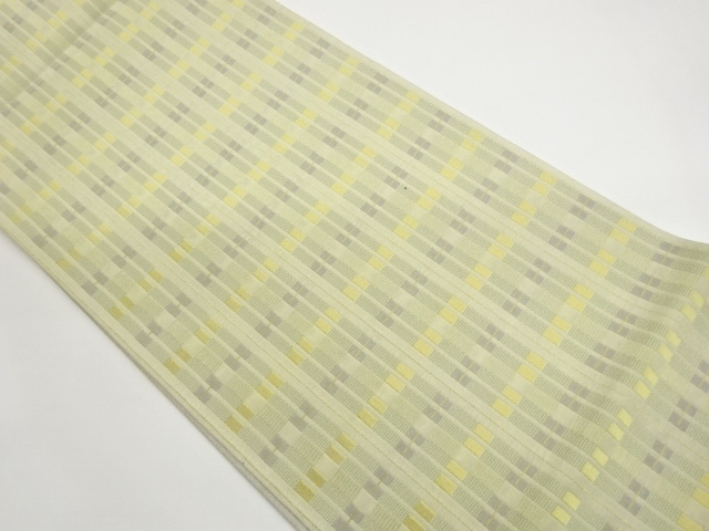 JAPANESE FUKURO OBI / WOVEN ABSTRACT GRID
